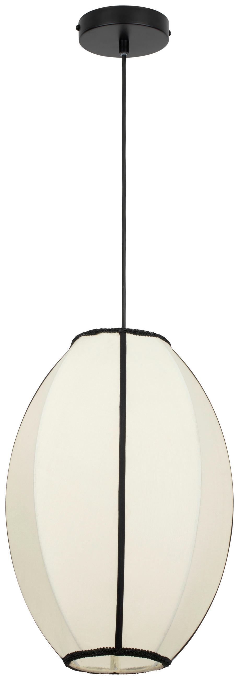 HÄNGELEUCHTE 30/120 cm   - Beige, Design, Textil/Metall (30/120cm) - Collet's Monde