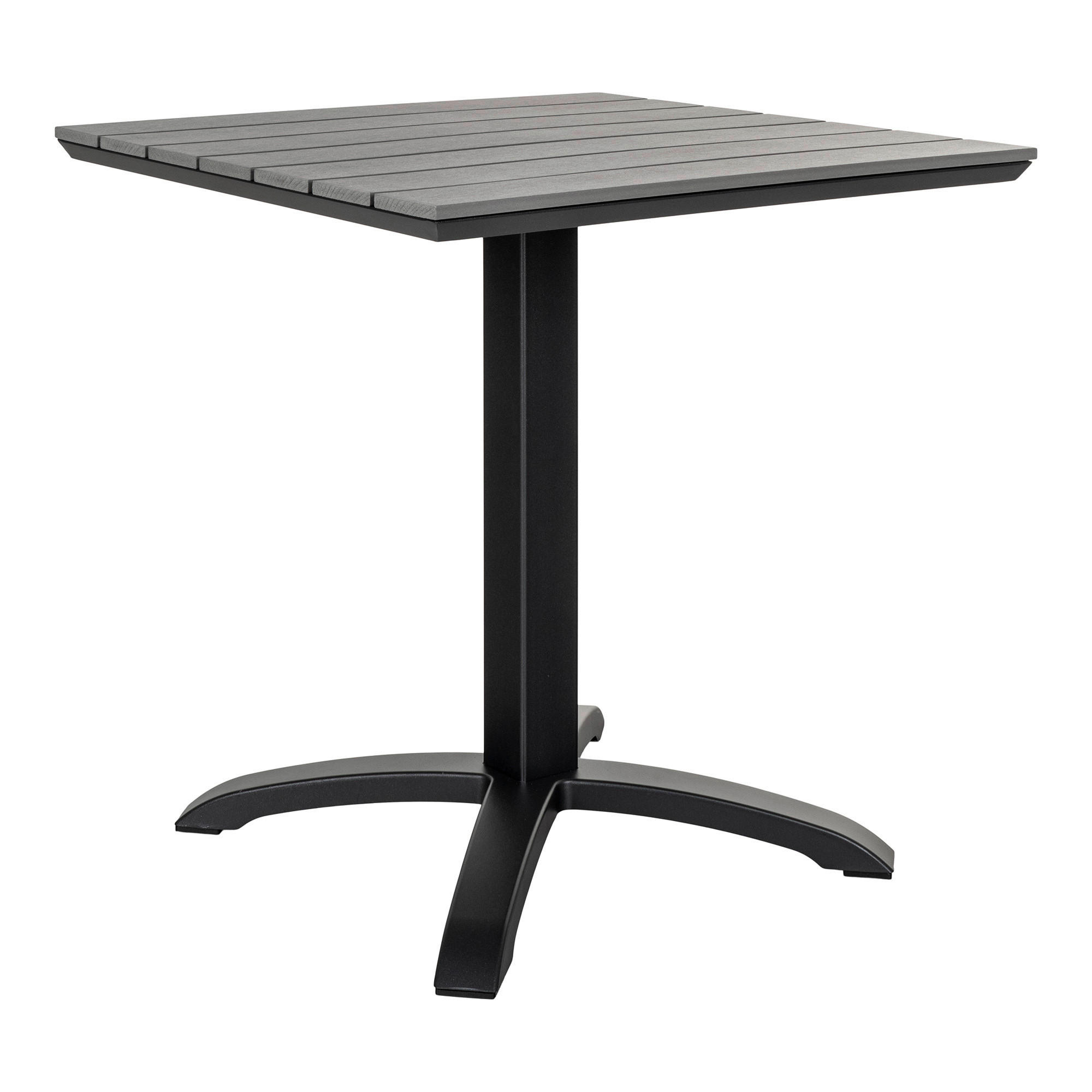 UTEBORD metall, plast nej  - grå/svart, Modern, metall/plast (70/72/70cm) - MID.YOU