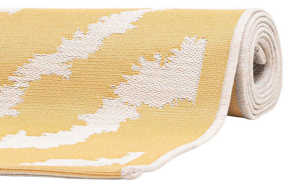 HANDWEBTEPPICH 160/230 cm Gelb  - Gelb, Design, Kunststoff/Textil (160/230cm) - Tom Tailor