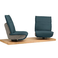 2-SITZER-SOFA  in Hochflor Echtleder Opal, Greige  - Greige/Opal, Design, Leder/Holz (240/65/104cm) - Koinor