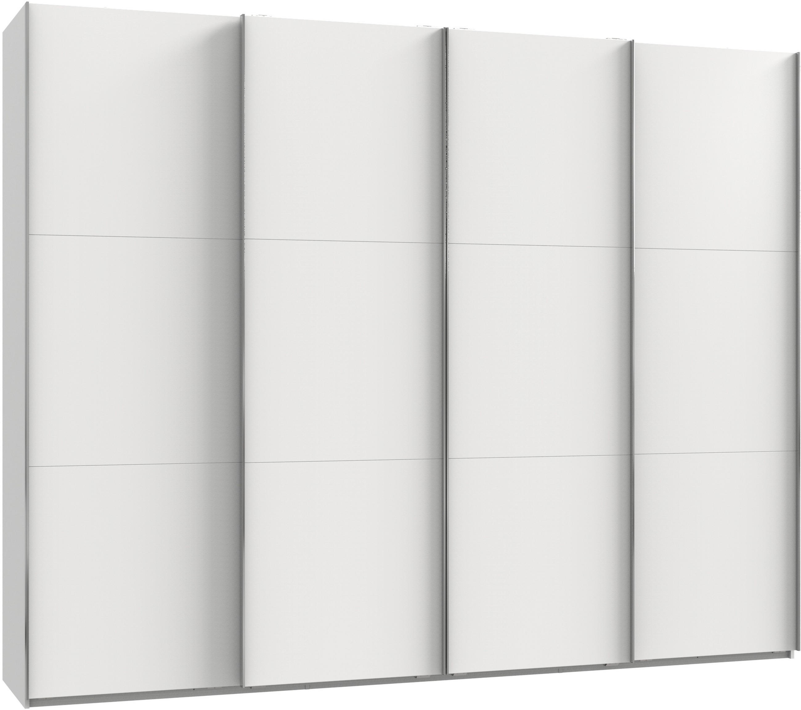 SCHWEBETÜRENSCHRANK in Weiss  - Chromfarben/Weiss, Modern, Holzwerkstoff (300/236/65cm) - MID.YOU