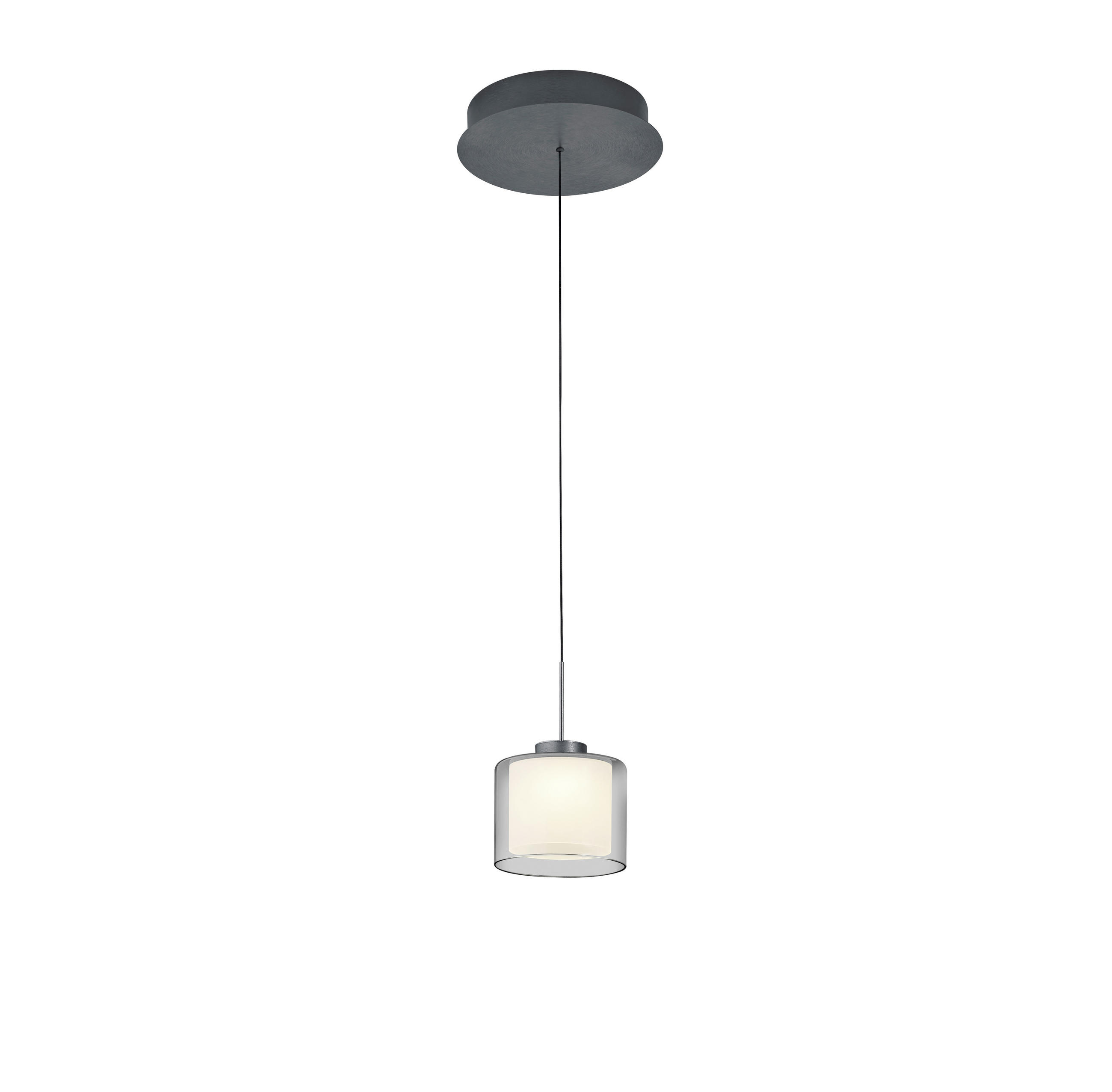 LED-HÄNGELEUCHTE 26/60-180 cm  - Anthrazit, Basics, Metall (26/60-180cm) - elements by BANKAMP
