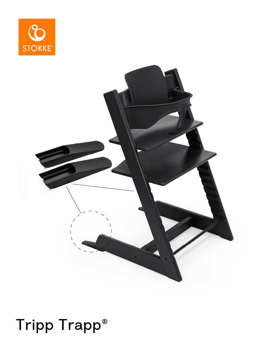 HOCHSTUHLBÜGEL Tripp Trapp Baby Set²  - Schwarz, Basics, Kunststoff (43/19/22cm) - Stokke