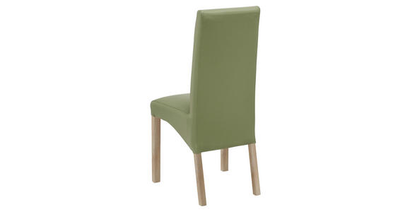 STUHL Lederlook Dunkelgrün, Sonoma Eiche - Dunkelgrün/Sonoma Eiche, KONVENTIONELL, Holz/Textil (47/102/57cm) - Carryhome