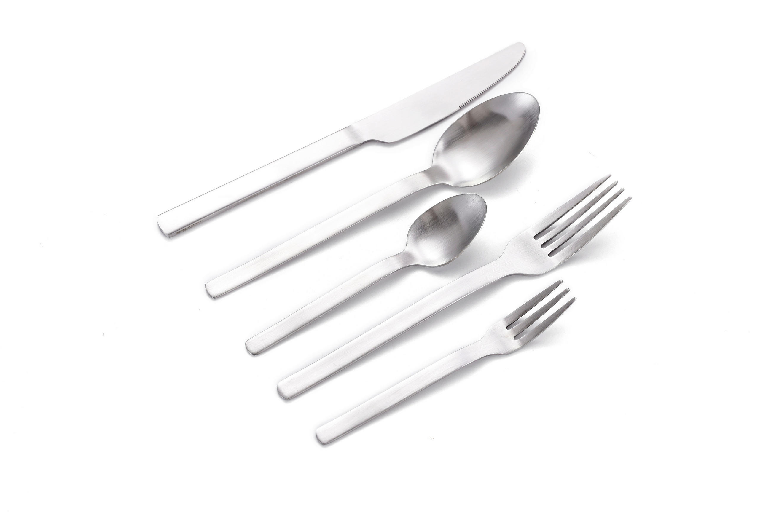 BESTECKSET Angelini 30-teilig Edelstahl  - Silberfarben, Basics, Metall (1,44kg) - Echtwerk