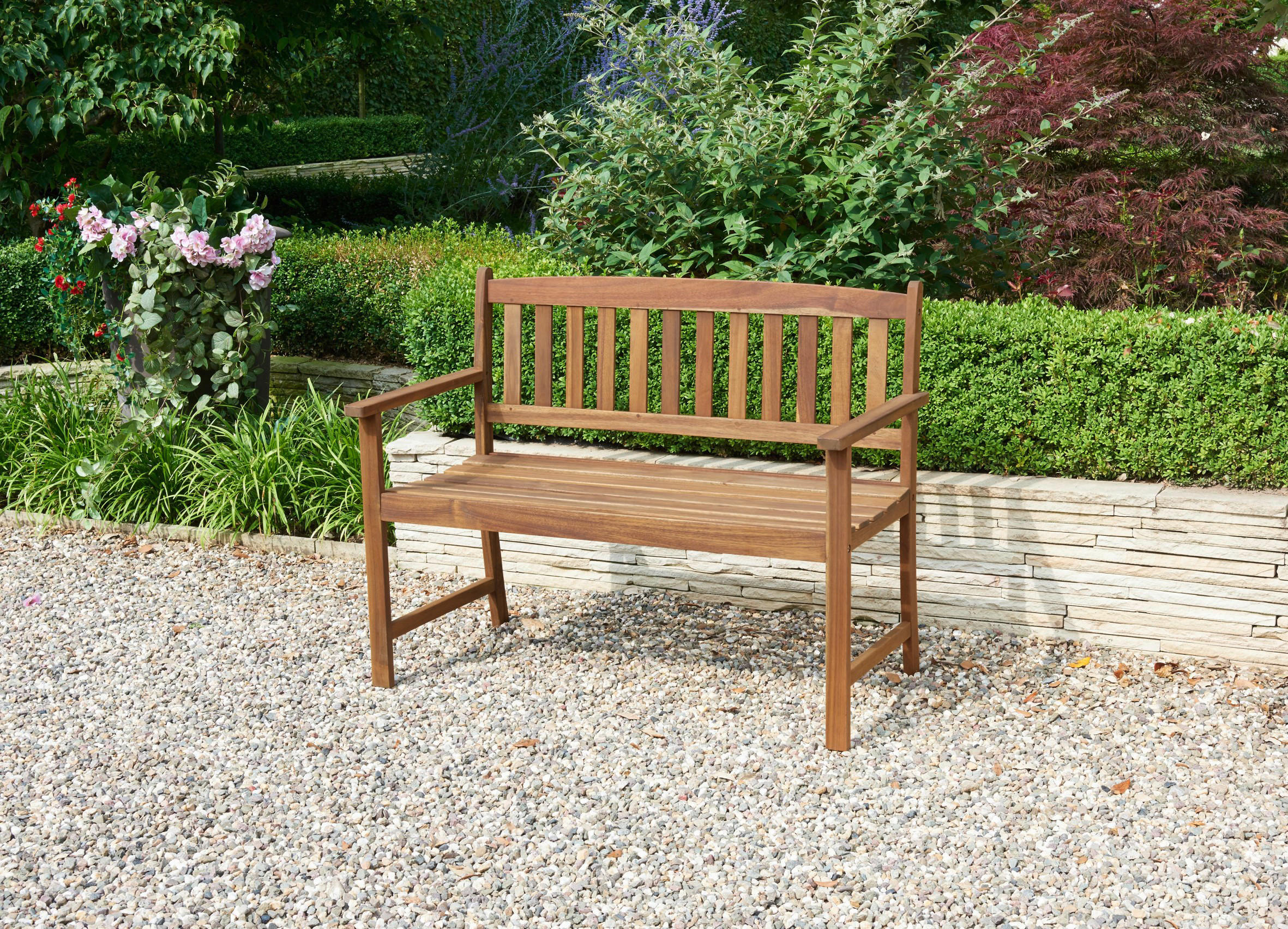 GARTENBANK 109/86/58 cm  in Braun  - Braun, KONVENTIONELL, Holz (109/86/58cm) - Gardenson