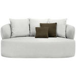 2-SITZER-SOFA in Bouclé Sandfarben  - Sandfarben/Schwarz, MODERN, Kunststoff/Textil (177/86/105cm) - Hom`in
