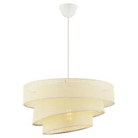 HÄNGELEUCHTE 40/72 cm   - Weiß, Design, Textil/Metall (40/72cm) - P & B