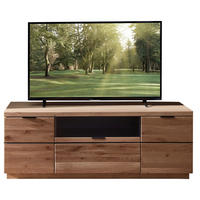 KOMODA POD TELEVIZI, divoký dub, černá, divoký dub, 166/60/50 cm - divoký dub/černá, Natur, kov/dřevo (166/60/50cm) - Linea Natura