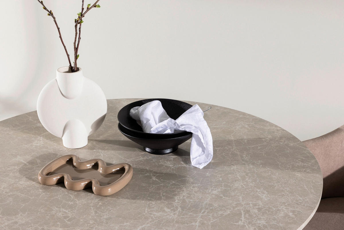 ESSTISCH in Holz, Metall  - Beige, MODERN, Holz/Metall (110/75cm) - Livetastic