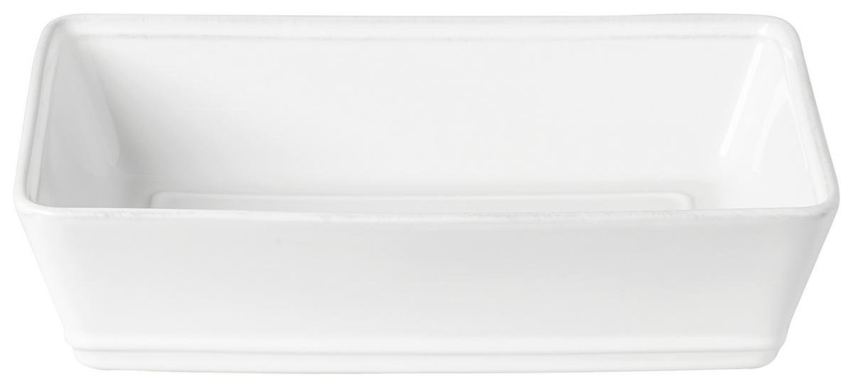 AUFLAUFFORM Keramik Feinsteinzeug  - Weiß Hochglanz, Basics, Keramik (25/18/6cm) - Costa Nova