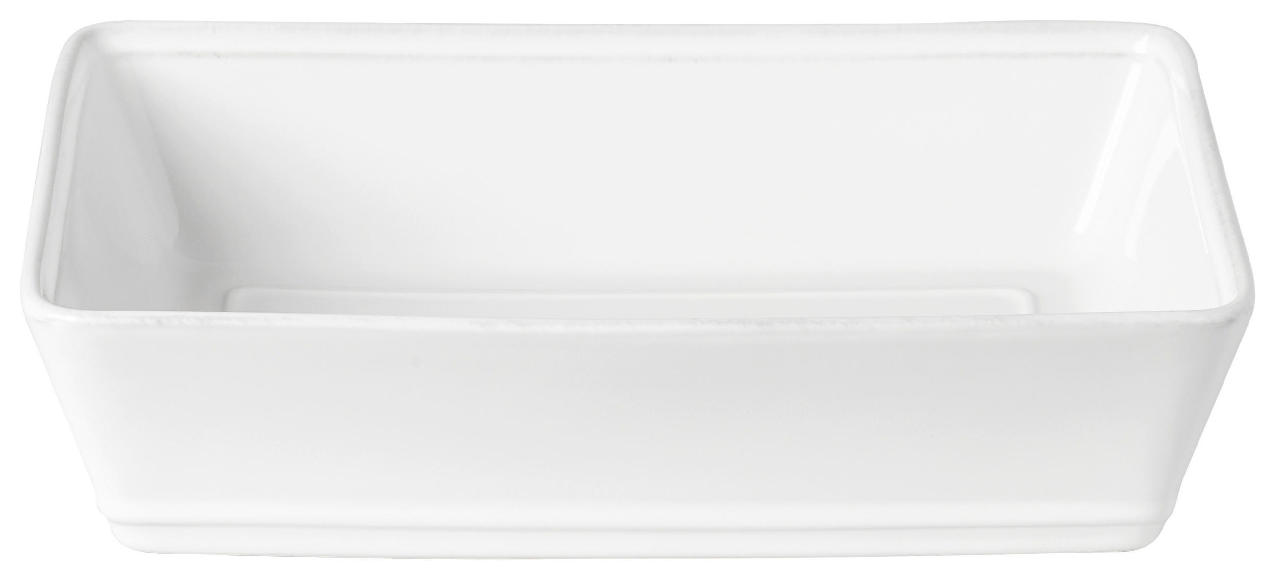 Costa Nova Auflaufform Friso Weiß Hochglanz 18x6x25 cm