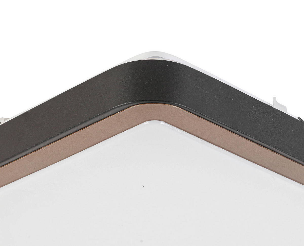 STROPNA LED-SVETILKA   24 W/2200 lm/3000 K/220-240 V/ - črna/bela, Basics, kovina/umetna masa (37/37/8cm) - Novel