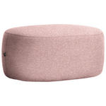 HOCKER in Textil Altrosa  - Schwarz/Altrosa, MODERN, Kunststoff/Textil (88/43/66cm) - Hom`in