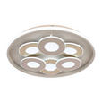 LED-DECKENLEUCHTE Ilok 50/5 cm  - Sandfarben/Chromfarben, Design, Kunststoff/Metall (50/5cm) - Novel