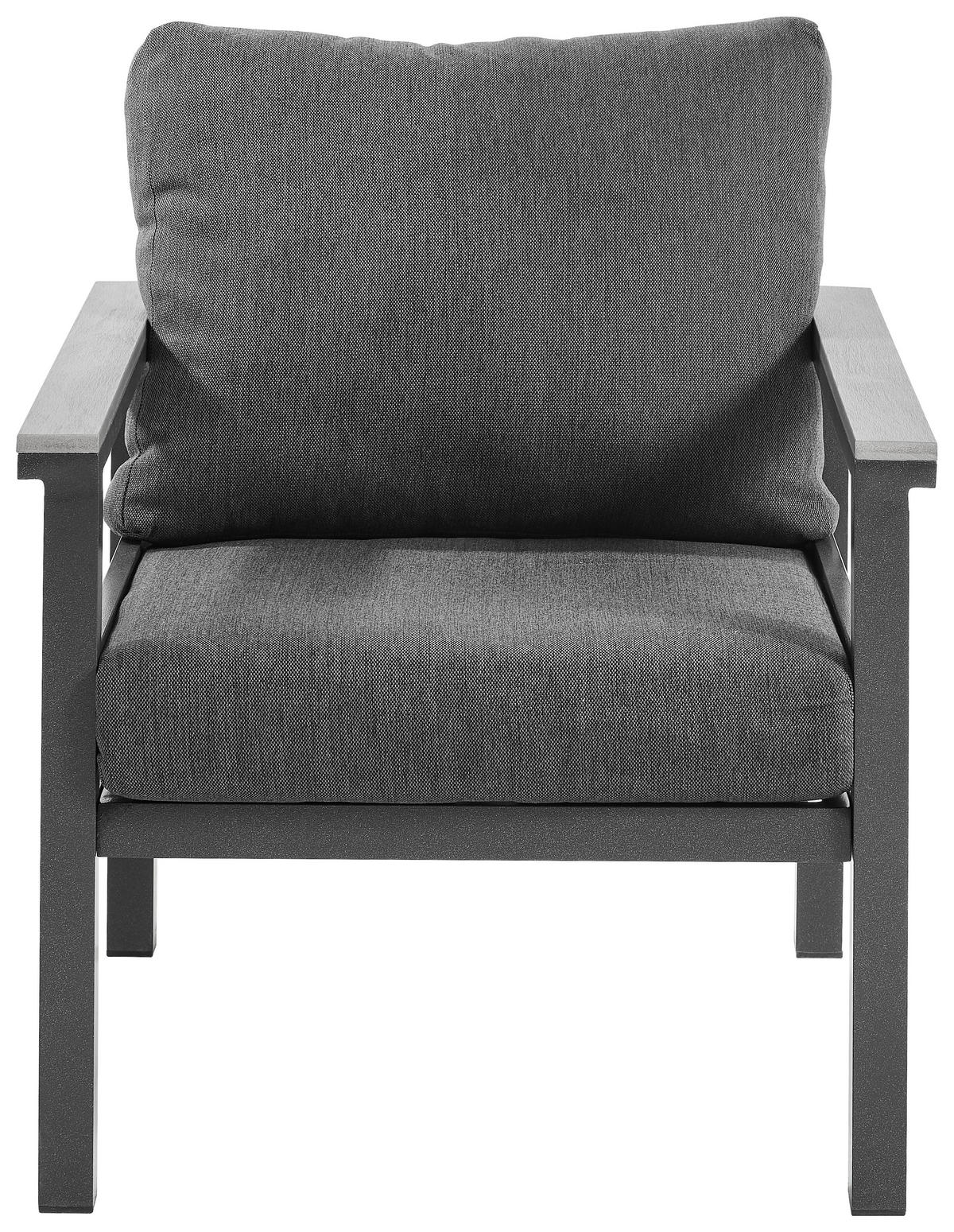 LOUNGESESSEL Hellgrau, Dunkelgrau Aluminium  - Dunkelgrau/Hellgrau, Design, Kunststoff/Textil (67/74/73cm) - Amatio