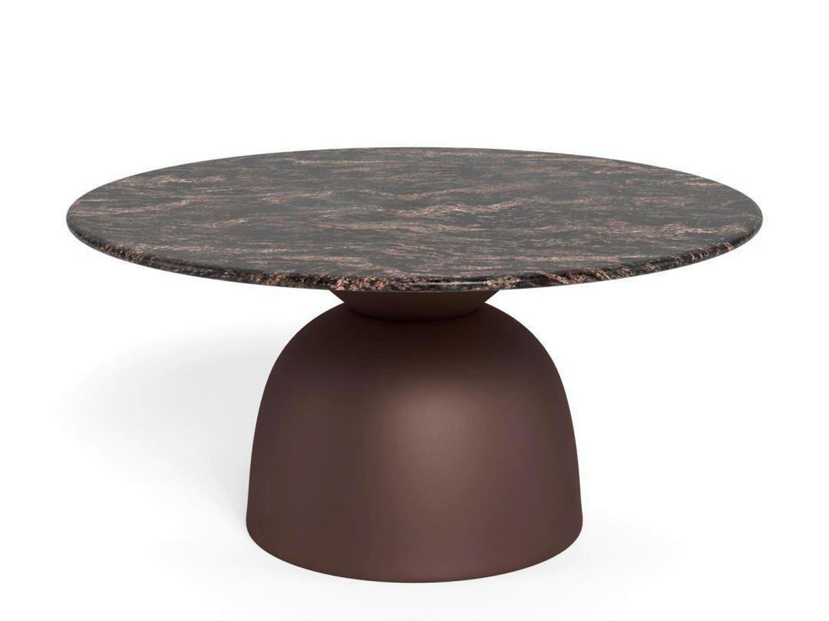 SOFFBORD i metall, sten  - brun, Design, metall/sten (80/42cm) - MID.YOU