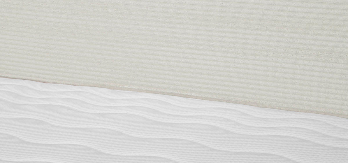 BOXSPRINGBETT 140/200 cm  in Weiß  - Schwarz/Weiß, KONVENTIONELL, Holz/Textil (140/200cm) - Boxxx