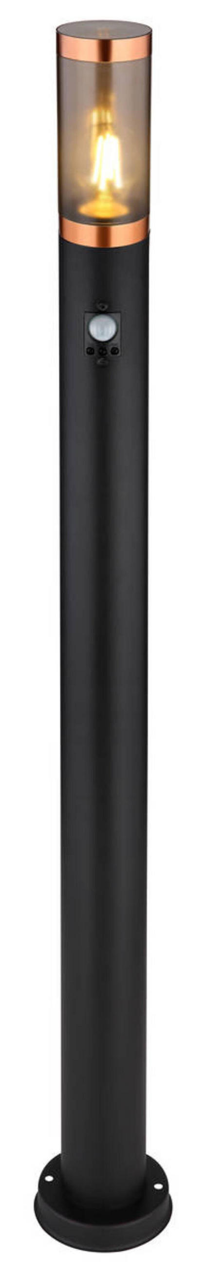 AUSSENLEUCHTE - Schwarz/Grau, Design, Kunststoff/Metall (12,7/110cm) - Globo