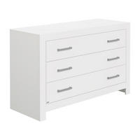 KOMMODE  in 147,2/91,9/55,3 cm  - Chromfarben/Weiß, Design, Holzwerkstoff/Metall (147,2/91,9/55,3cm) - Paidi