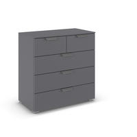 KOMMODE  in 80/81/42 cm  - Chromfarben/Dunkelgrau, Design, Holzwerkstoff/Metall (80/81/42cm) - Carryhome