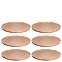 SPEISETELLERSET ROMA 6-teilig  - Aprikose, KONVENTIONELL, Keramik (27,0/2,1/27,0cm) - Leonardo