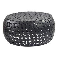 SOFFBORD i metall 66/66/32 cm  - svart, Design, metall (66/66/32cm) - Livetastic