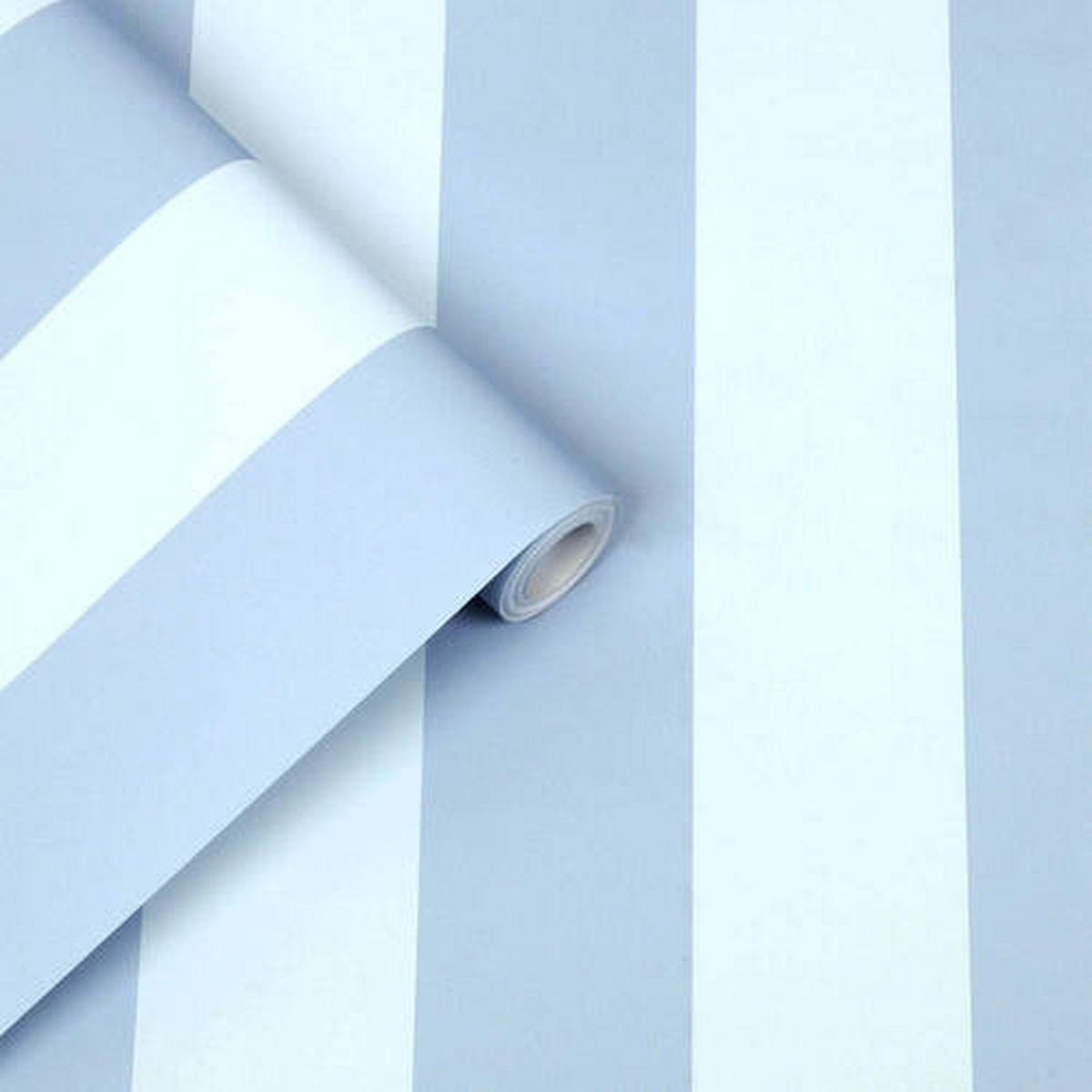 VLIESTAPETE  - Dunkelblau/Hellblau, Basics, Papier/Kunststoff (52/1005cm) - Xora