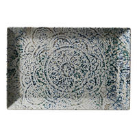 SERVIERPLATTE  - Graublau, KONVENTIONELL, Keramik (30/20/2,5cm) - Ritzenhoff Breker