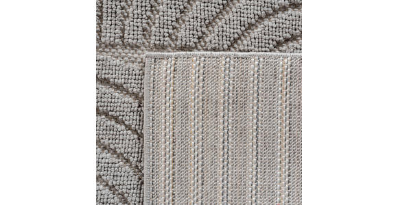 FLACHWEBETEPPICH 60/110 cm HELIX Silberfarben  - Silberfarben, Basics, Kunststoff/Textil (60/110cm) - Novel