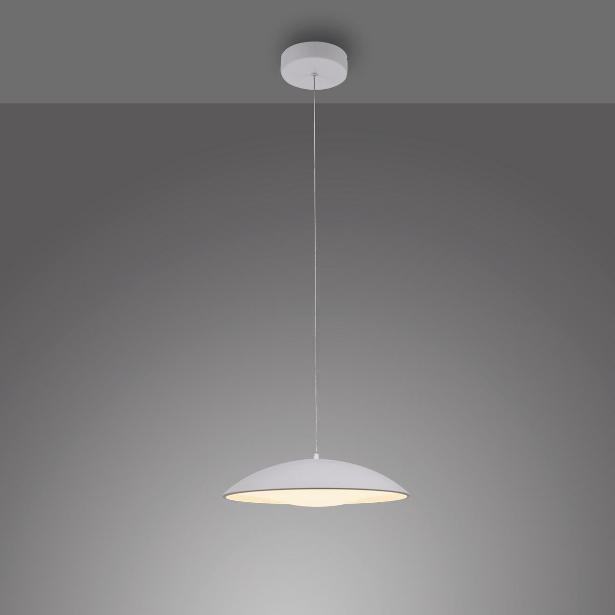 LED-PENDELLEUCHTE SW LENTE 40/40/180 cm   - Weiß, KONVENTIONELL, Kunststoff/Metall (40/40/180cm) - Schöner Wohnen