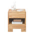 NACHTKÄSTCHEN Wildeiche massiv geölt Eichefarben - Eichefarben, Design, Holz (52/60/38cm) - Linea Natura