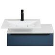 WASCHTISCHKOMBI 66,6 cm  - Blau/Schwarz, KONVENTIONELL, Holzwerkstoff/Stein (66,6cm) - Novel