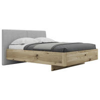 BETT 160/200 cm  in Grau, Eichefarben  - Eichefarben/Grau, Natur, Holz/Textil (160/200cm) - Valnatura