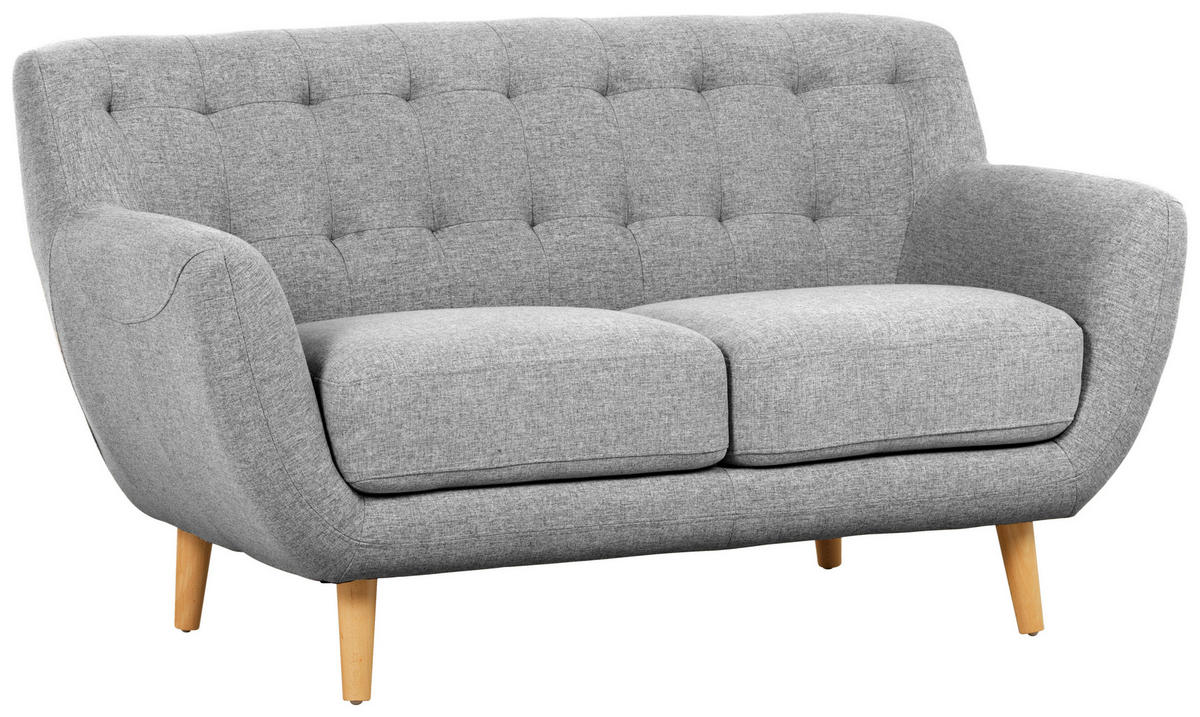 SET CANAPELE textil gri, gri deschis  - gri deschis/culoare natur, Design, lemn/textil (180/84/82cm) - Niels Andersson