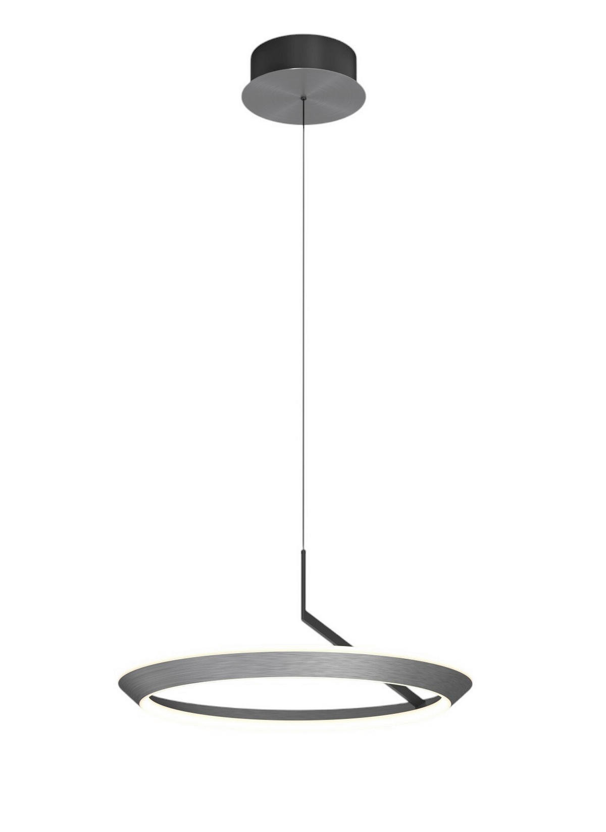 LED LUSTER  55/70-180 cm      - siva, Dizajnerski, metal (55/70-180cm)