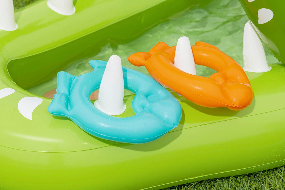 PLANSCHBECKEN 234/163/87 cm  - Grün, Basics, Kunststoff (234/163/87cm) - Bestway