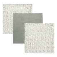 MULLWINDELNSET   Bohemian Garden 3-teilig  - Gelb/Weiß, Basics, Textil (70/70/0,3cm) - Bebe Jou