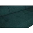 ECKSOFA in Struktur Petrol  280/205 cm  - Petrol/Schwarz, Design, Textil/Metall (280/205cm) - Xora