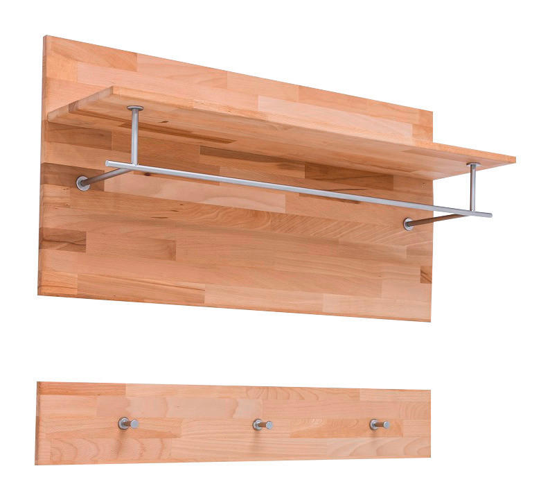 GARDEROBENPANEEL 100/105/27 cm  - Buchefarben, Konventionell, Holz (100/105/27cm) - MID.YOU