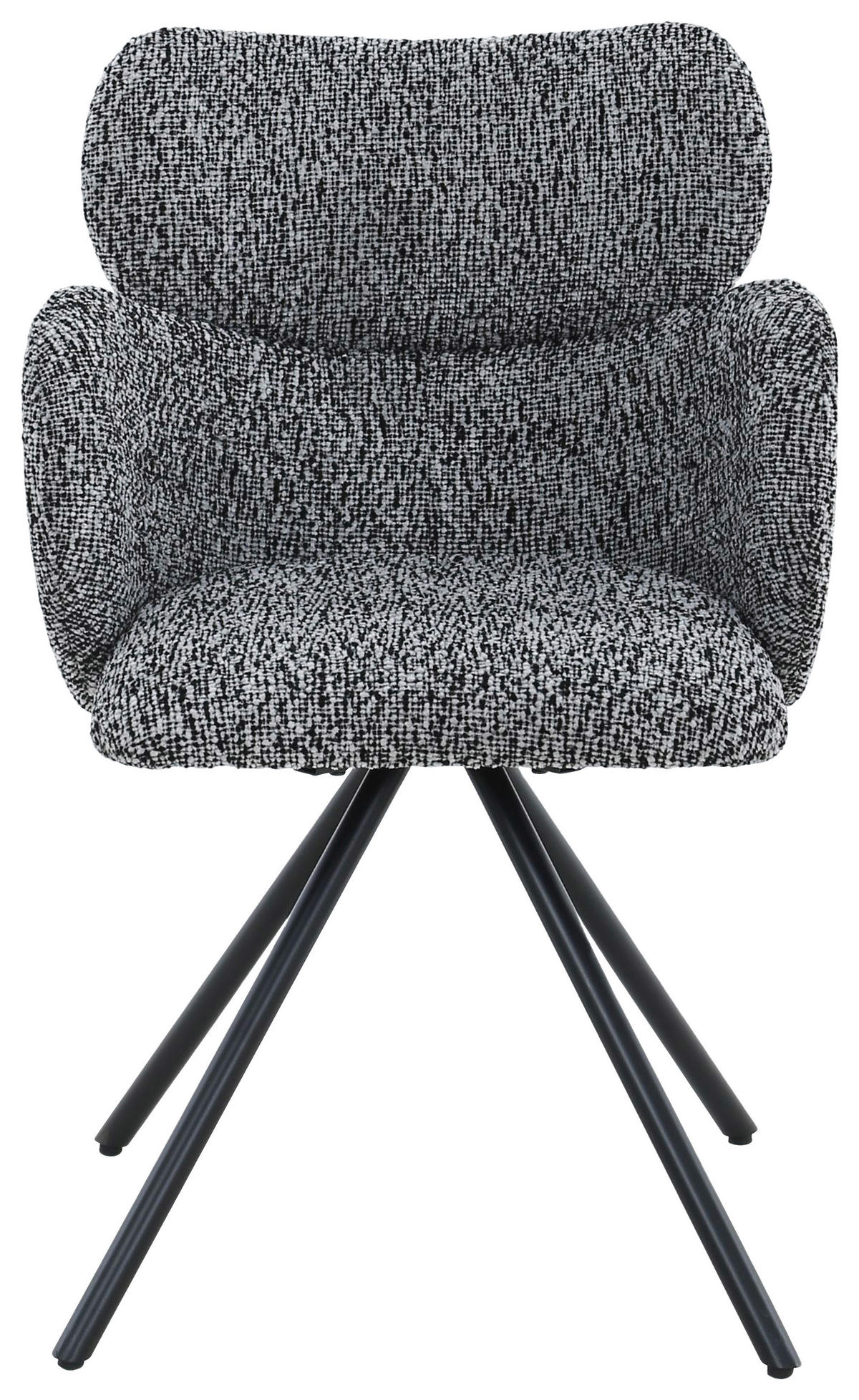 NASLANJAČ, kovina, tekstil črna  - črna, Design, kovina/tekstil (56/84,5/61cm) - Carryhome