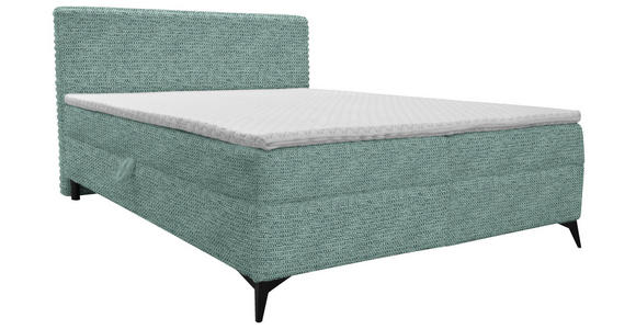 BOXBETT 160/200 cm in Türkis - Türkis/Schwarz, Design, Holz/Holzwerkstoff (160/200cm) - Xora