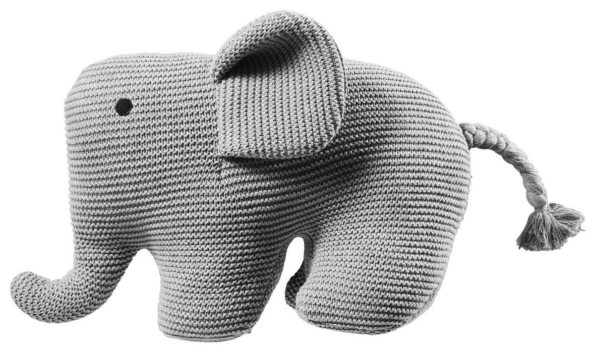 KUSCHELTIER  - Grau, Trend, Textil (42/25cm) - Avelia