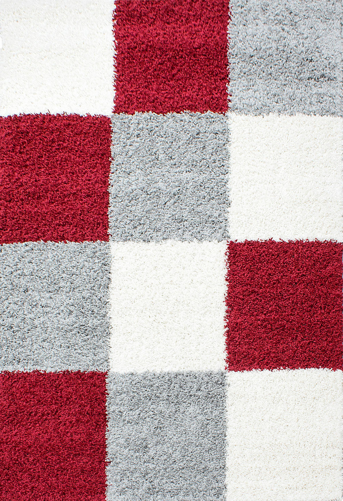 HOCHFLORTEPPICH 200/290 cm Life 1501 Rot, Weiß, Hellgrau  - Rot/Hellgrau, KONVENTIONELL, Textil (200/290cm) - Novel