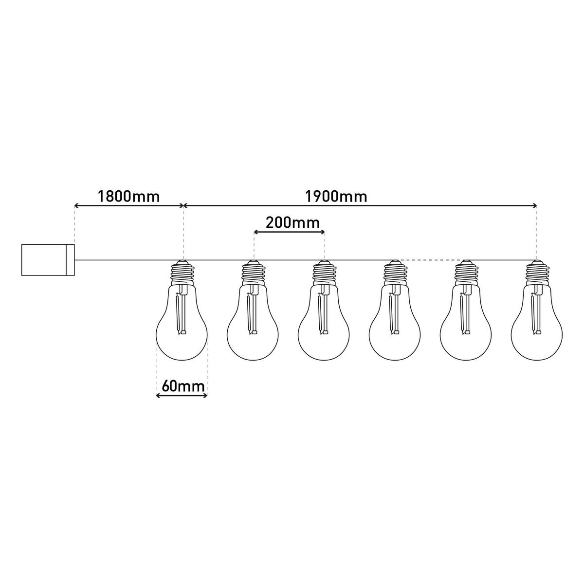 SOLARLEUCHTE LINDA 370 cm   - Klar/Schwarz, Basics, Glas/Kunststoff (370cm) - Näve