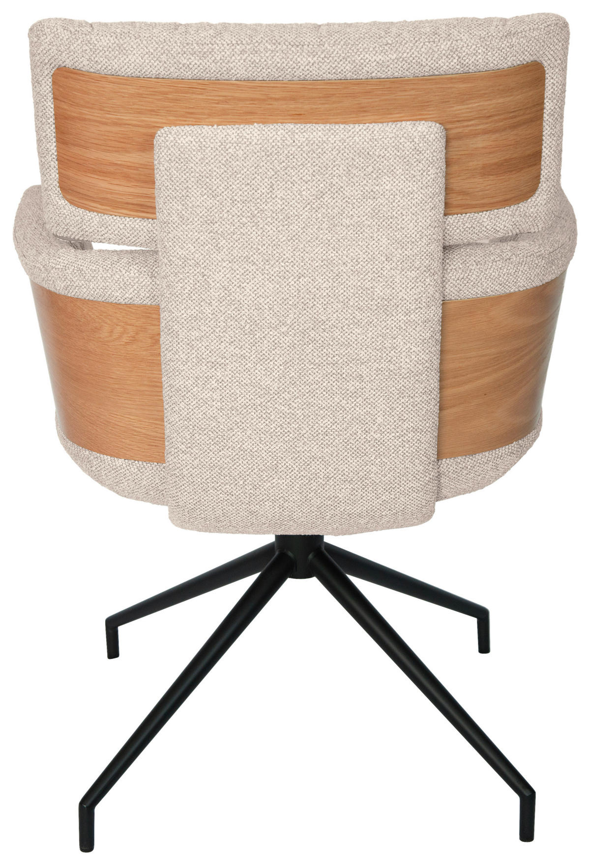 ARMLEHNSTUHL  in Eisen Webstoff  - Taupe/Eichefarben, Design, Holz/Textil (62/92/66cm) - Dieter Knoll