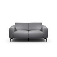 2-SITZER-SOFA Chenille Anthrazit  - Anthrazit/Schwarz, Design, Textil/Metall (180/86/86-94cm) - SENSOO
