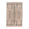 FLACHWEBETEPPICH 120/170 cm Alena Creme, Schwarz  - Creme/Schwarz, Design, Textil (120/170cm) - Novel