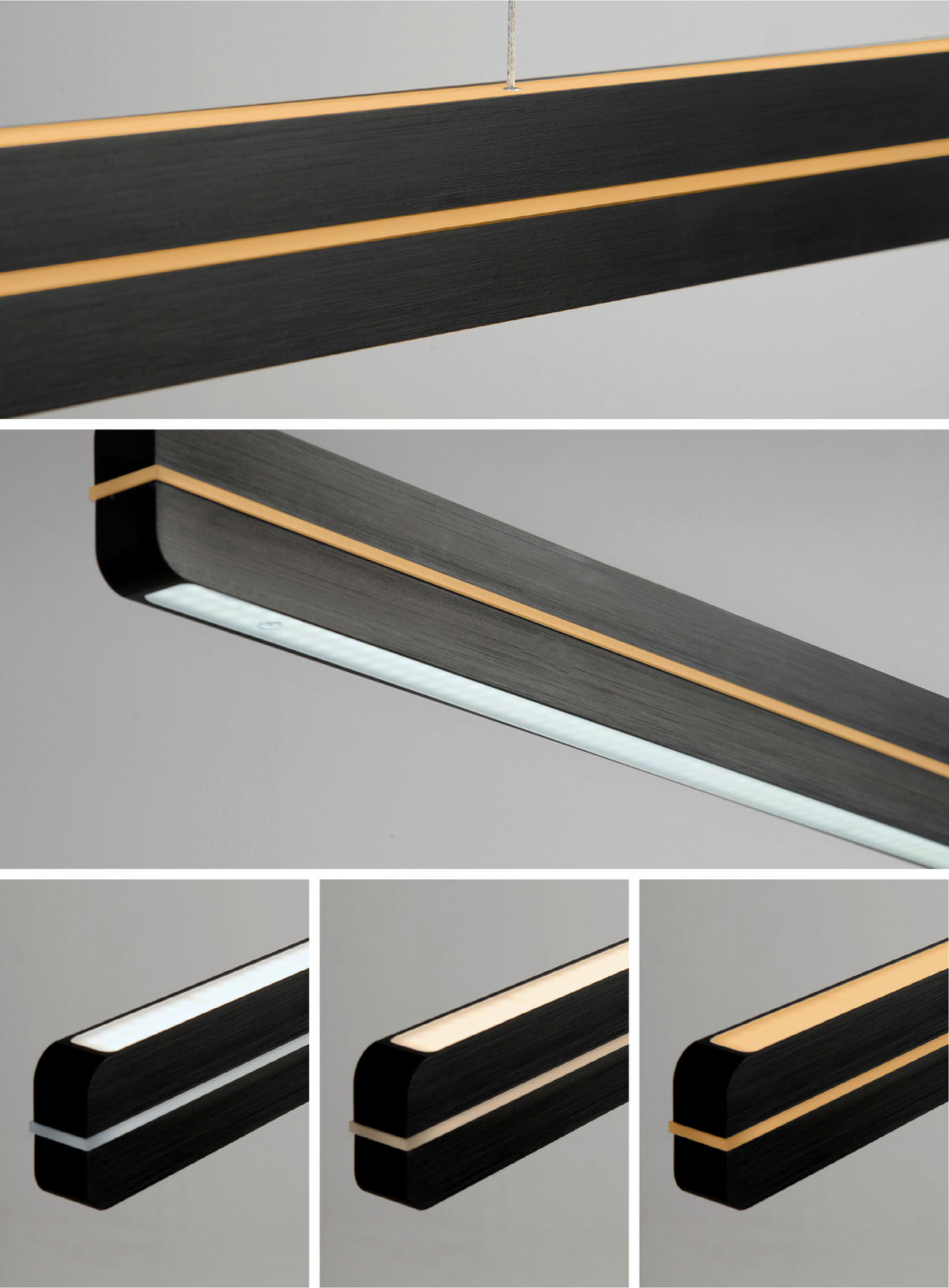 LED-HÄNGELEUCHTE 118/10/140 cm  - Schwarz, Basics, Metall (118/10/140cm) - BOPP