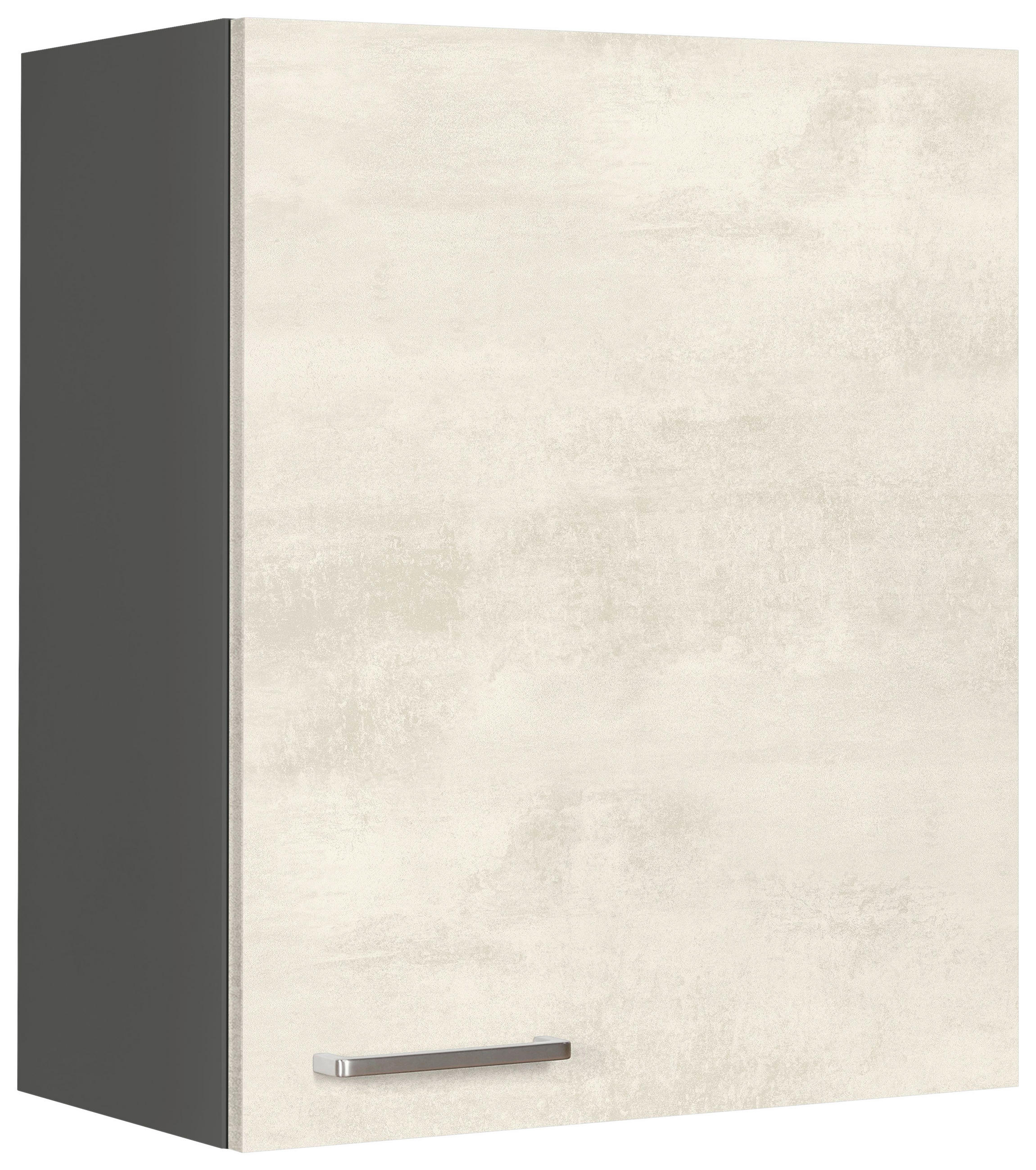 KÜCHENOBERSCHRANK 60/72/35 cm  in Weiß  - Schieferfarben/Edelstahlfarben, MODERN, Holzwerkstoff (60/72/35cm) - Nobilia